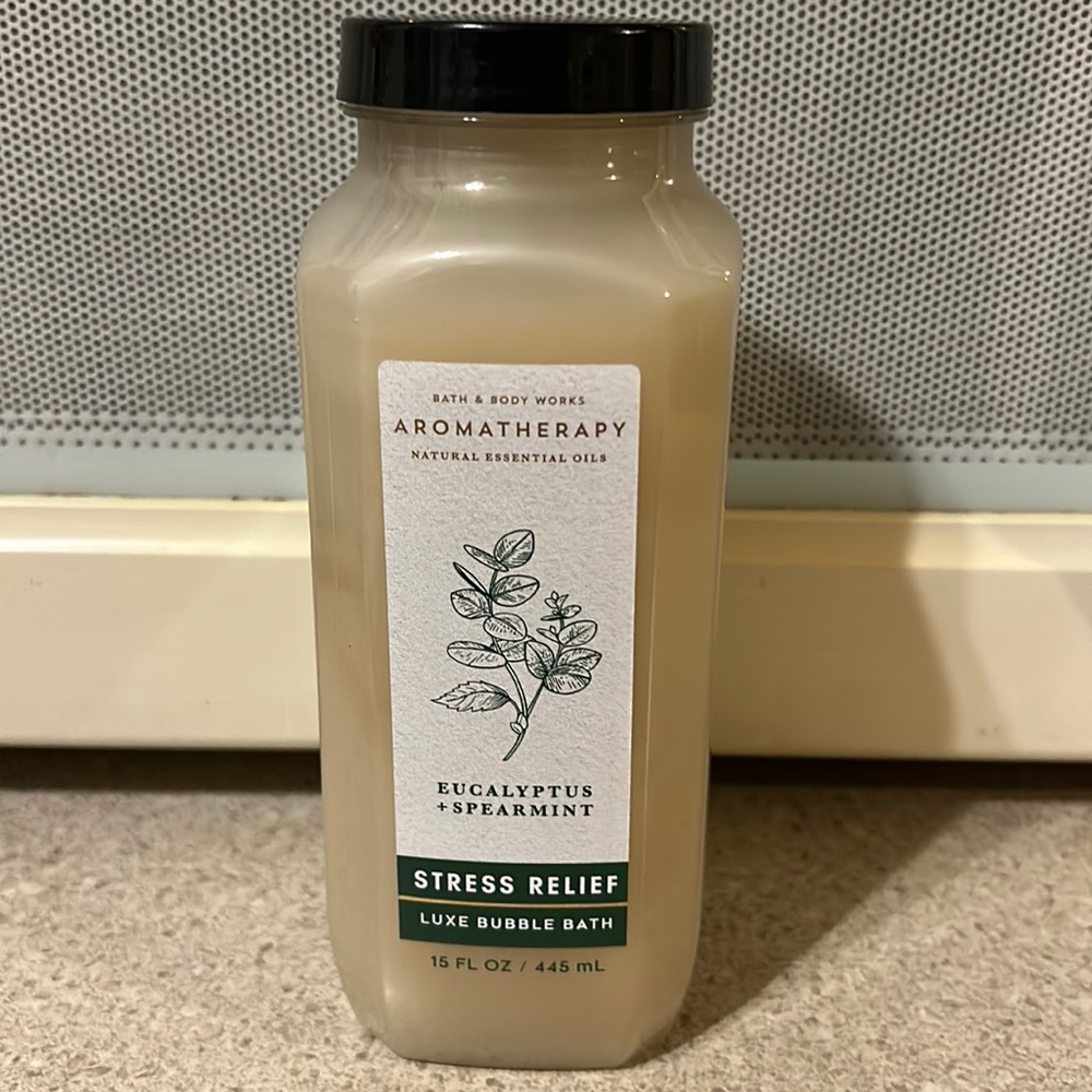 Aromatherapy Stress Relief Luxe Bubble Bath by Bath and Body Works